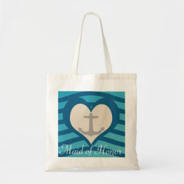 Beach Heart & Anchor Maid of Honor Tas