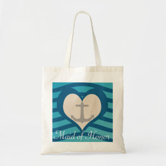 Beach Heart & Anchor Maid of Honor Tas