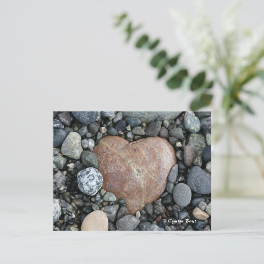 Beach Heart Briefkaart (Staand voorkant)
