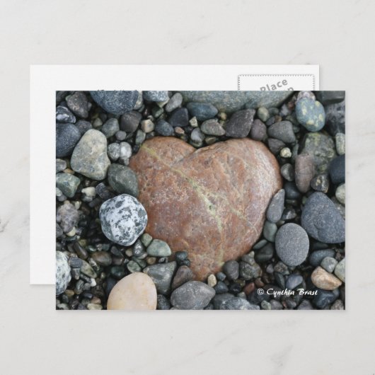 Beach Heart Briefkaart (Voorkant / Achterkant)