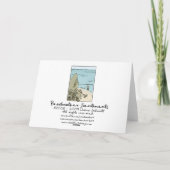 Beach Heart in Seashells Kaart (Achterkant)