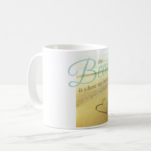 Beach Heart Mok (Voorkant links)
