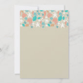 Beach Heart Nautische Kust Baby shower Kaart (Achterkant)