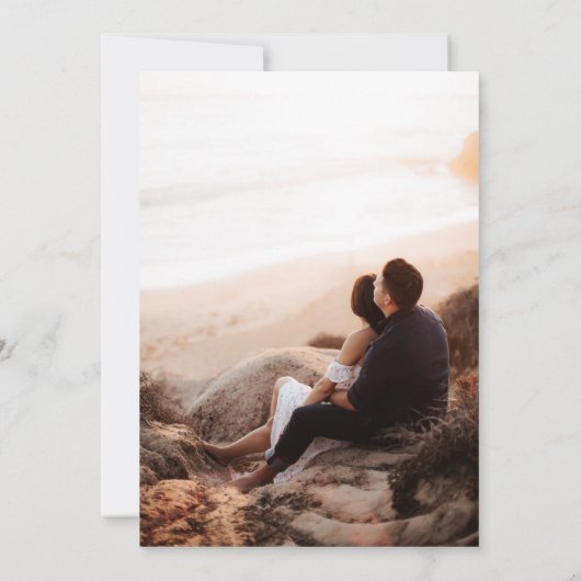 Beach Heart Save The Date (Achterkant)