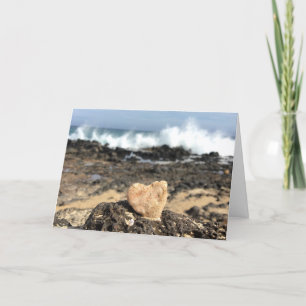 Beach Heart wenskaart (liefde is overal) Kaart