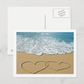 Beach Hearts Briefkaart (Voorkant / Achterkant)