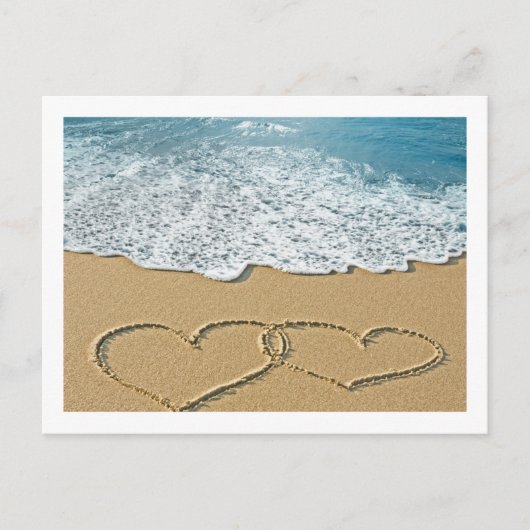 Beach Hearts Briefkaart (Voorkant)