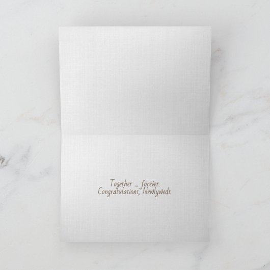 Beach Hearts bruiloft Kaart (Binnen)