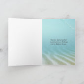 Beach Hearts in Windows Weddenschap Kaart (Binnen)