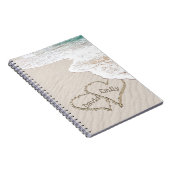 Beach Hearts met Namen Notitieboek (Rechterzijde)
