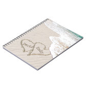 Beach Hearts met Namen Notitieboek (Linkerzijde)