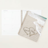 Beach Hearts met Namen Planner (Display)