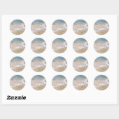 Beach Hearts Ronde Sticker (Vel)