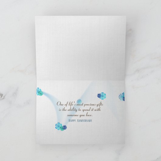 Beach Hearts trouwdag Kaart (Binnen)