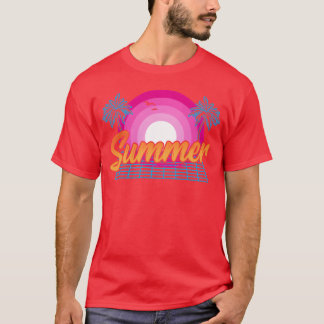 Beach Heatwave Warm Weather 80s90s Summer Sun frie T-shirt