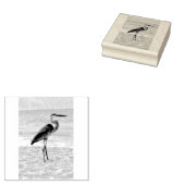 Beach Heron Rubberstempel (Gestempeld)