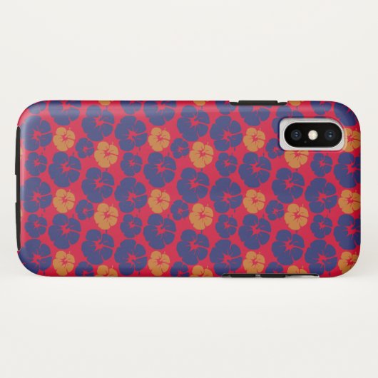 Beach Hibiscus Tropical Floral Case-Mate iPhone Case (Achterkant (horizontaal))