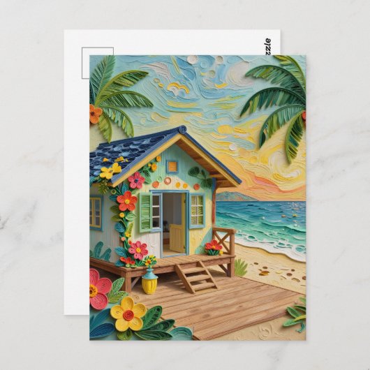 Beach Home Oceanic | Keeping in Touch Briefkaart (Voorkant / Achterkant)