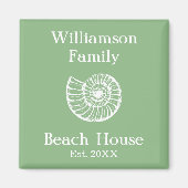 Beach Home Persoonlijk Magneet (Voorkant)