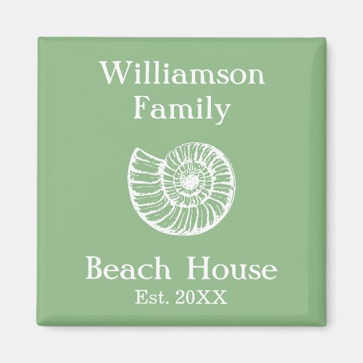 Beach Home Persoonlijk Magneet (Voorkant)