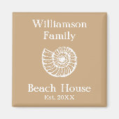 Beach Home Persoonlijk Magneet (Voorkant)
