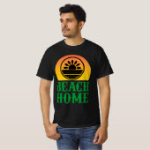 Beach Home Sunset Kustontwerp T-shirt (Voorkant volledig)