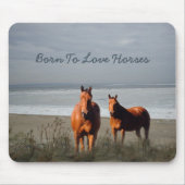 Beach Horses Mousepad Muismat (Voorkant)