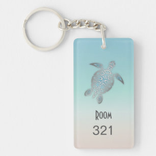 Beach Hotel Silver Zee Turtle Coastal  Sleutelhanger