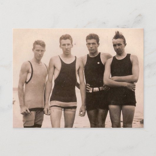 Beach Hotties 1905 Briefkaart (Voorkant)
