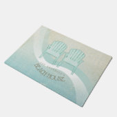Beach House Adirondack Chairs Aqua Blue ID623 Deurmat (Schuin)