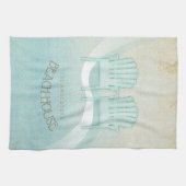 Beach House Adirondack Chairs Aqua Blue ID623 Theedoek (Horizontaal)