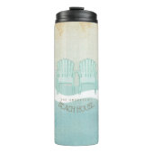 Beach House Adirondack Chairs Aqua Blue ID623 Thermosbeker (Voorkant)