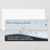 Beach House Adreswijziging Aangepaste fotokaart Aankondiging (Voorkant / Achterkant)