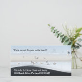 Beach House Adreswijziging Aangepaste fotokaart Aankondiging (Staand voorkant)