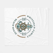 Beach House Anchor Boat Wheel Jaar Gepersonaliseer Fleece Deken (Voorkant (Horizontaal))