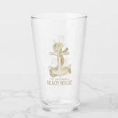 Beach House Anchor & Rope Gold ID623 Glas (Voorkant)