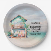 Beach House Bachelorette Party Papieren Bordje (Voorkant)
