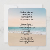 Beach House Bachelorette Party uitnodiging (Achterkant)