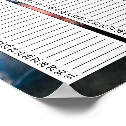 Beach House Beach Rocks Eeuwigdurende verjaardagsk Poster (Hoek)