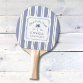 Beach House Blue Stripes Coastal Farmhouse Tafeltennisbatje