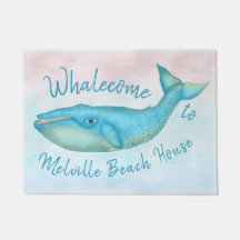 Beach House Blue Whale Nautical Whalecome | Naam