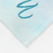 Beach House Blue Whale Nautical Whalecome | Naam Fleece Deken (Hoek)