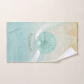Beach House Clam Shell Aqua Blue ID623 Bad Handdoek (Handdoek)