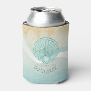 Beach House Clam Shell Aqua Blue ID623 Blikjeskoeler