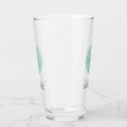 Beach House Clam Shell Aqua Blue ID623 Glas (Links)