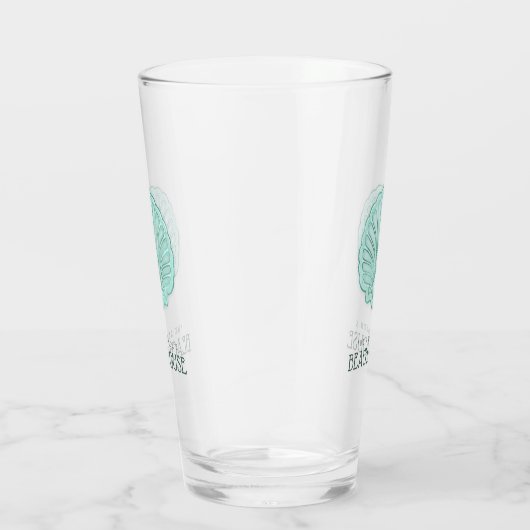 Beach House Clam Shell Aqua Blue ID623 Glas (Rechts)