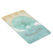 Beach House Clam Shell Aqua Blue ID623 Magneet (Rechterzijde)