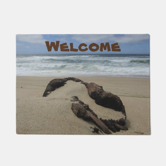 Beach House Coastal Home Ocean Sand Welcome Deurmat (Voorkant)