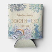 Beach House Coastal Ocean Family Blikjeskoeler (Voorkant)