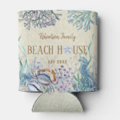 Beach House Coastal Ocean Family Blikjeskoeler (Achterkant)